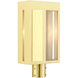 Lafayette 1 Light 17.25 inch Satin Brass Outdoor Post Top Lantern