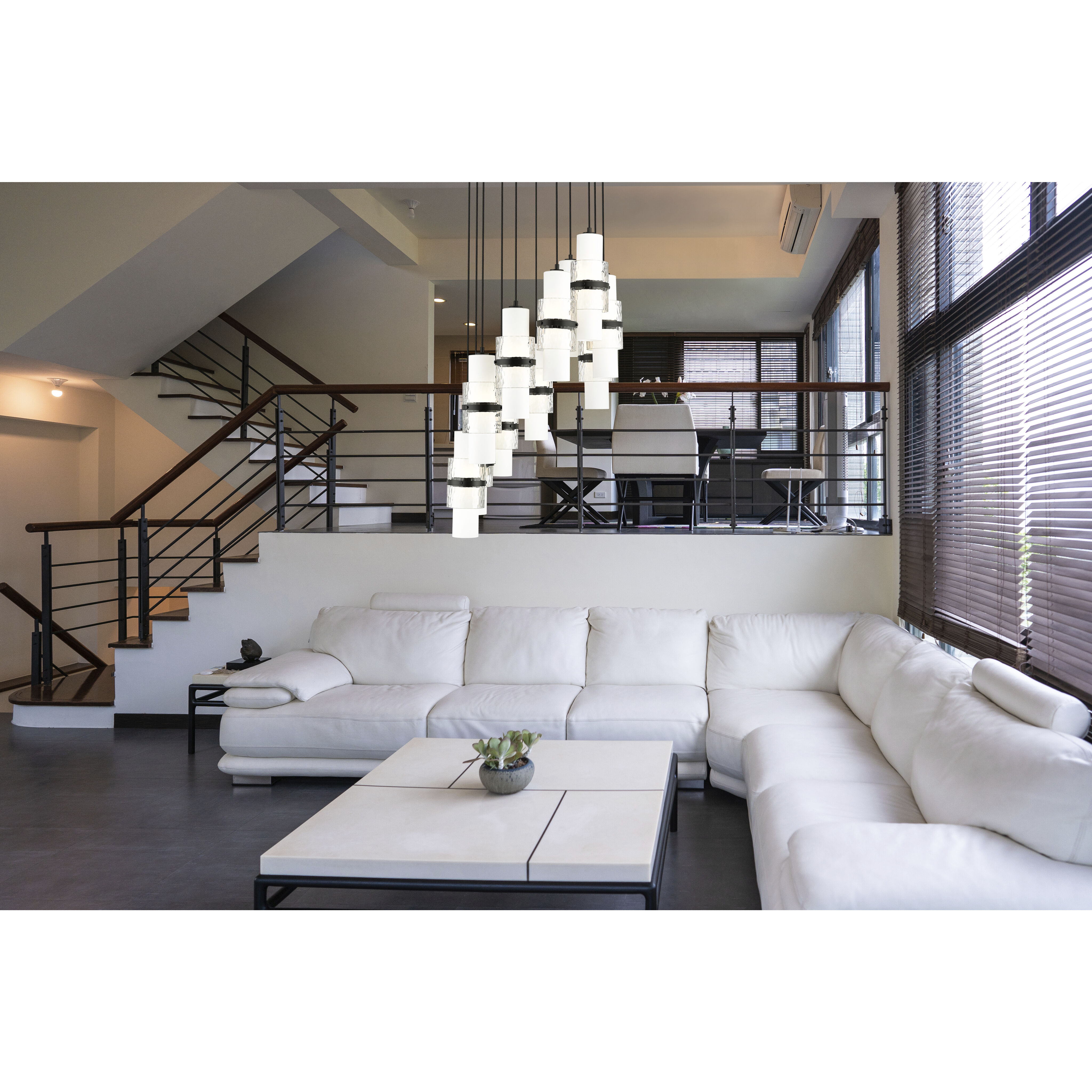 Cayden 11 Light 24 inch Matte Black Chandelier Ceiling Light