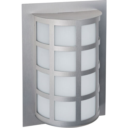 Scala 13 1 Light 13 inch Silver Outdoor Sconce