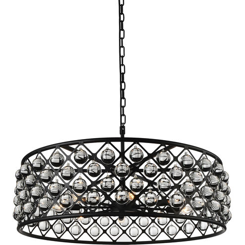 Renous 8 Light 32 inch Black Chandelier Ceiling Light