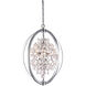 Canada 4 Light 18 inch Chrome Chandelier Ceiling Light