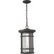 Jordan 1 Light 10 inch Oil Rubbed Bronze Outdoor Chain Mount Ceiling Fixture