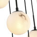 Nightfall 13 Light 34.6 inch Black Linear Pendant Ceiling Light