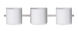 Pogo 3 Light 23 inch Satin Nickel Vanity Lighting Wall Light in Halogen, White/Inner Silver Foil Glass