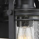 Booker 1 Light 12 inch Mystic Black Wall Lantern