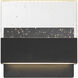 Ellusion LED 7 inch Matte Black ADA Wall Sconce Wall Light, Medium
