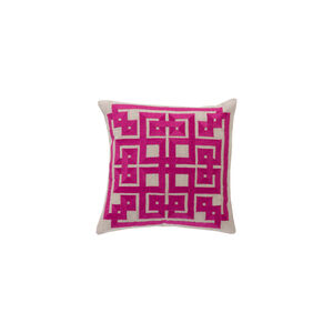 Gramercy 18 X 18 inch Bright Purple and Light Gray Throw Pillow