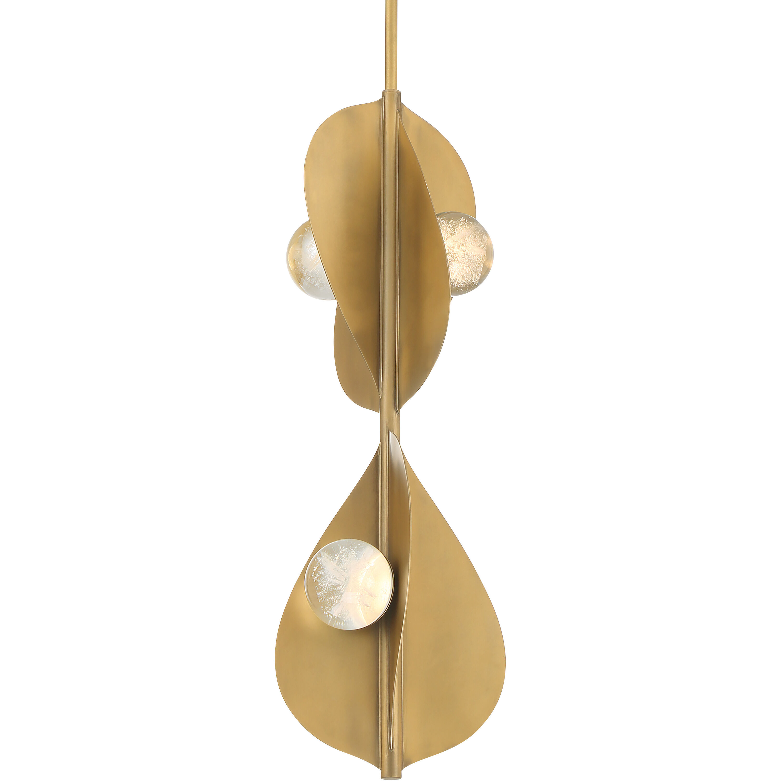 Pod LED 8.25 inch Legacy Brass Pendant Ceiling Light