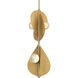Pod LED 8.25 inch Legacy Brass Pendant Ceiling Light