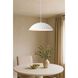 Rain 1 Light 19.25 inch Matte White Pendant Ceiling Light