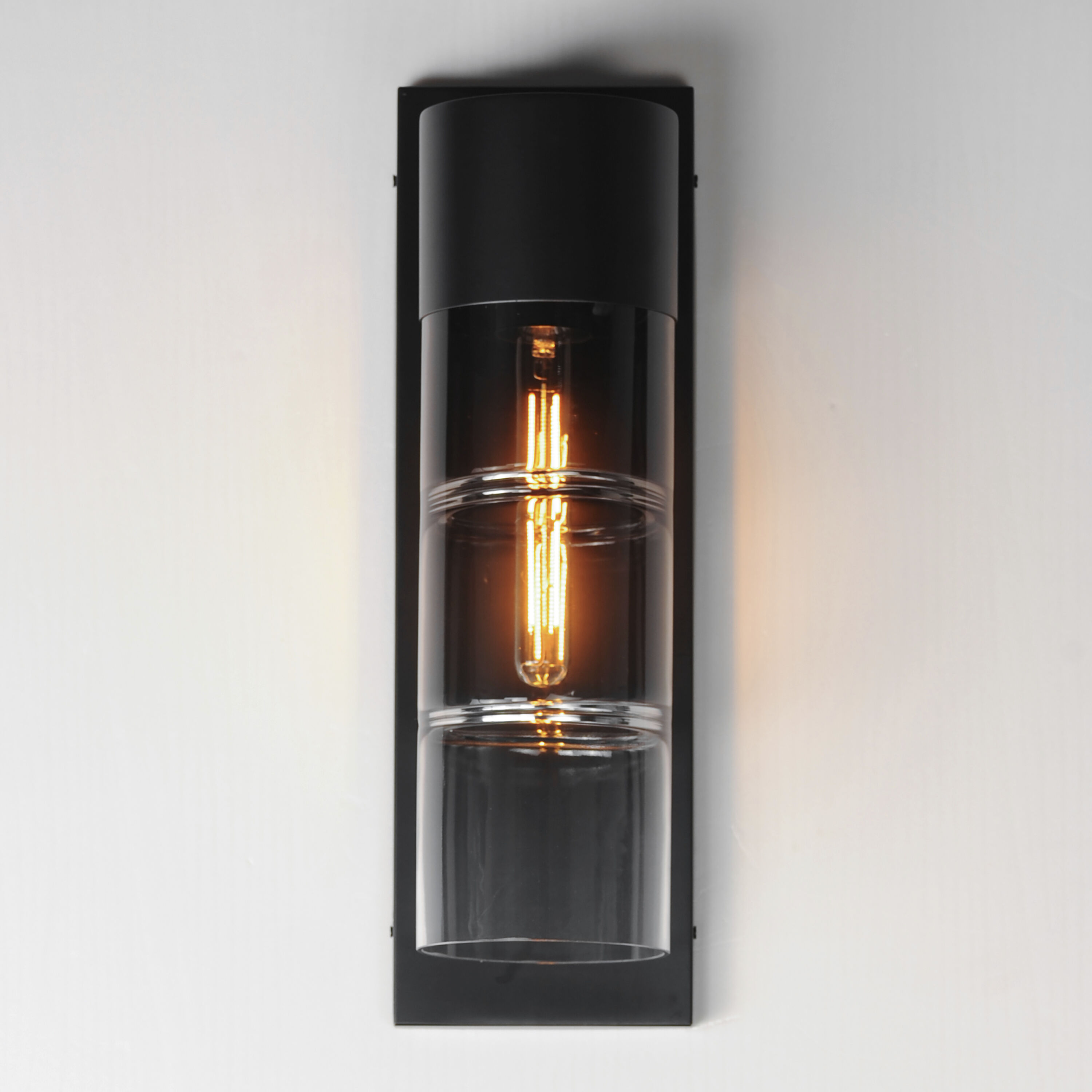 Smokestack LED 20 inch Black Outdoor Wall Mount