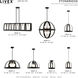 Stoneridge 6 Light 24 inch Textured Black Pendant Chandelier Ceiling Light