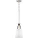 Nealy 1 Light 7.25 inch Brushed Nickel Mini-Pendant Ceiling Light