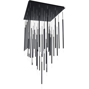 Viggo LED 26 inch Black Multi-Light Pendant Ceiling Light, dweLED