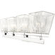 Astor 4 Light 29 inch Chrome Vanity Wall Light