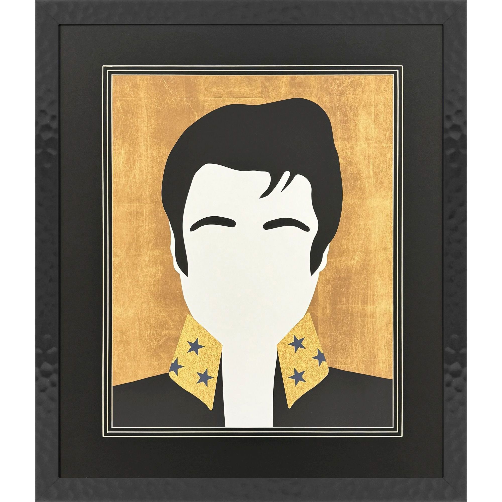 Icon Blonde Bombshell Icon Fashion Favourite Icon Silent Star Icon The King Black and White Framed Art, Propac