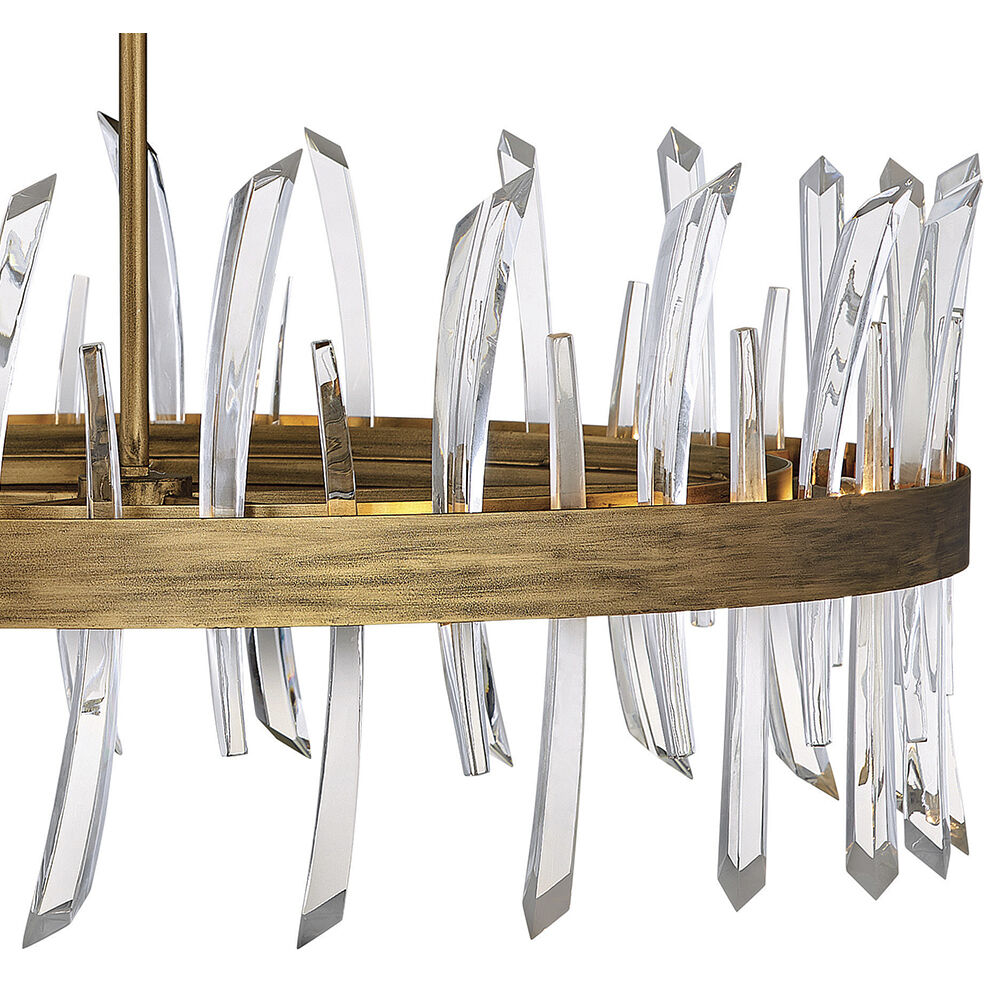 Revel LED 36.25 inch Burnished Gold Chandelier Ceiling Light