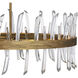 Revel LED 36.25 inch Burnished Gold Chandelier Ceiling Light