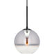 Callisto 1 Light 8 inch Black Pendant Ceiling Light