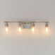 Geode 4 Light 31.25 inch Satin Nickel Bath Vanity Wall Light