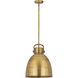 Newton Bell 1 Light 14 inch Brushed Brass Pendant Ceiling Light