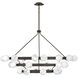 Selene 36 Light 60 inch Black Oxide Chandelier Ceiling Light