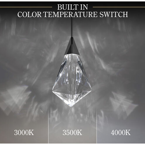 Fazzoletto LED 8 inch Black Mini Pendant Ceiling Light, Beyond