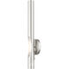 Acra 1 Light 5 inch Brushed Nickel ADA ADA Single Sconce Wall Light