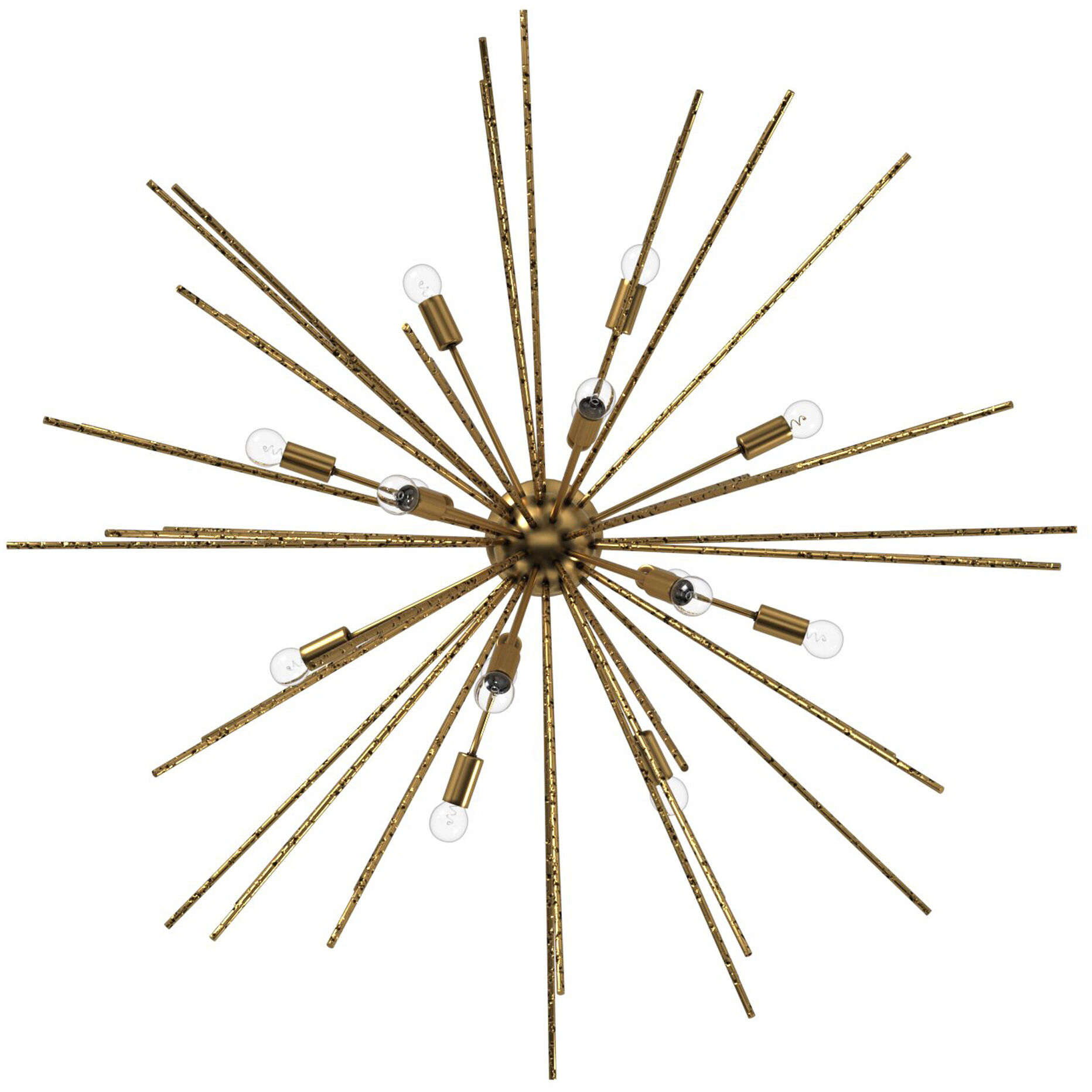 Tryst LED 42 inch Burnished Gold Chandelier Ceiling Light, Orb