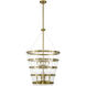 Ventari 8 Light 25 inch Warm Brass Pendant Ceiling Light