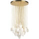 Constaledo 8 Light Brass Pan Pendant Ceiling Light