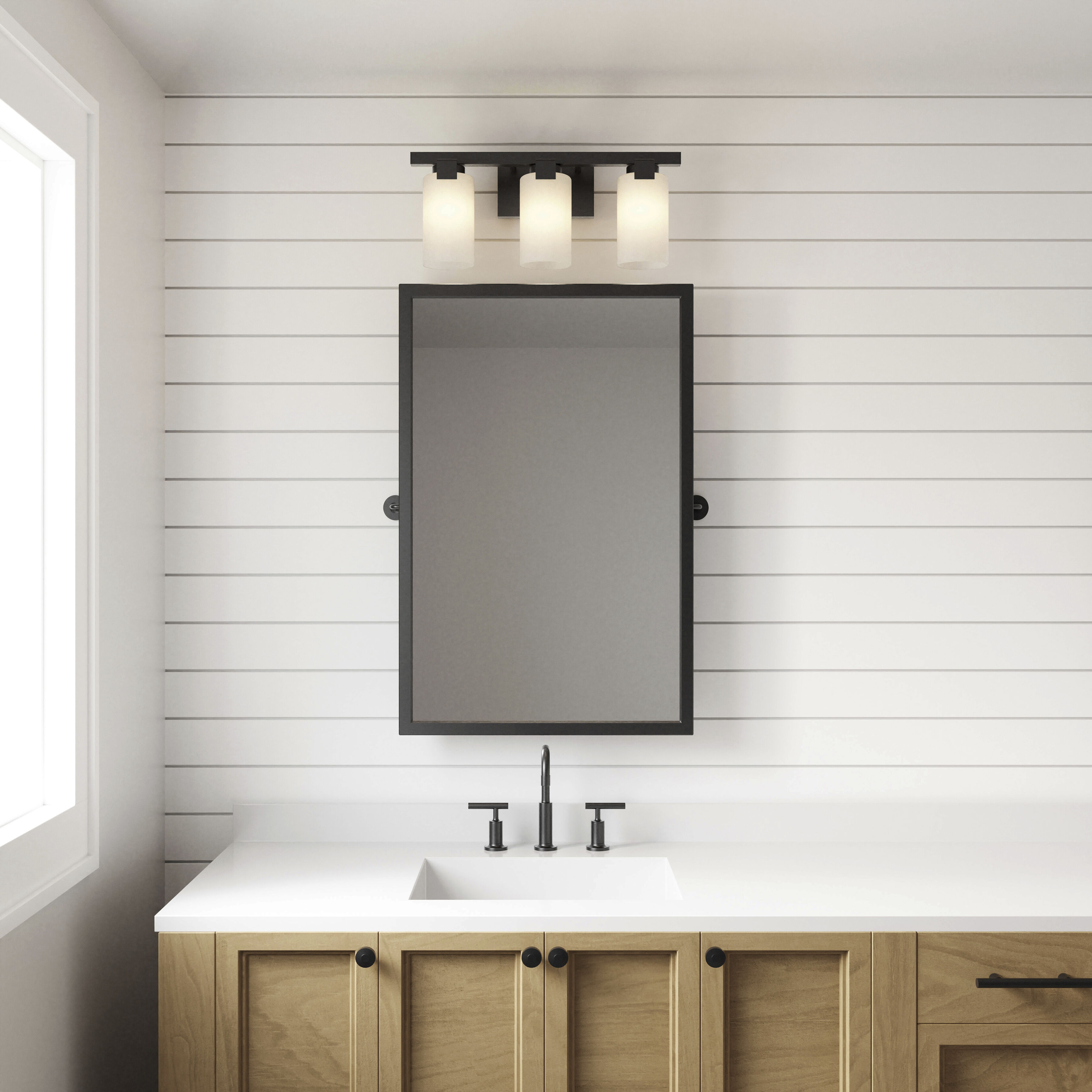 Dressler Vanity Light Wall Light in Matte Black