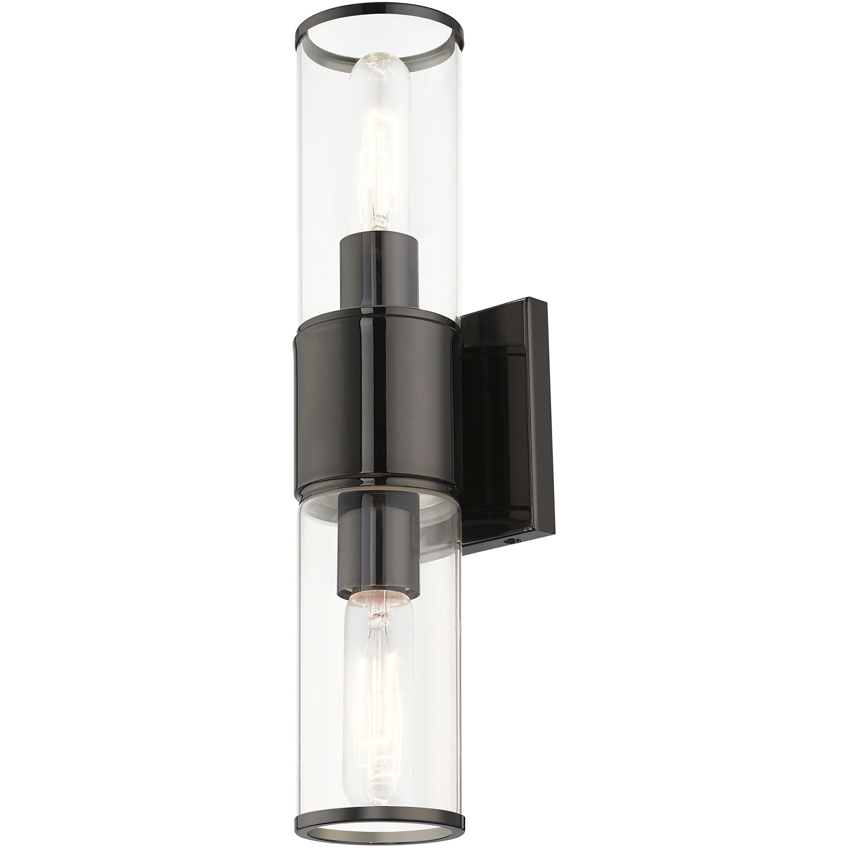 Quincy 2 Light 16 inch Black Chrome Vanity Sconce Wall Light