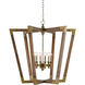 Bastian 6 Light 37.25 inch Brass Chandelier Ceiling Light, Large