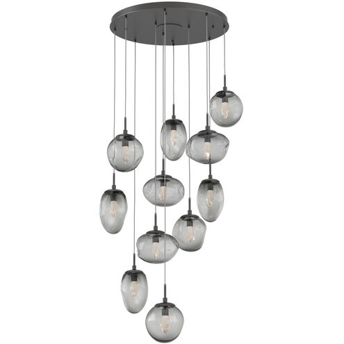 Cosmos LED LED 37.8 inch Graphite Chandelier Ceiling Light, Round Multi-Port