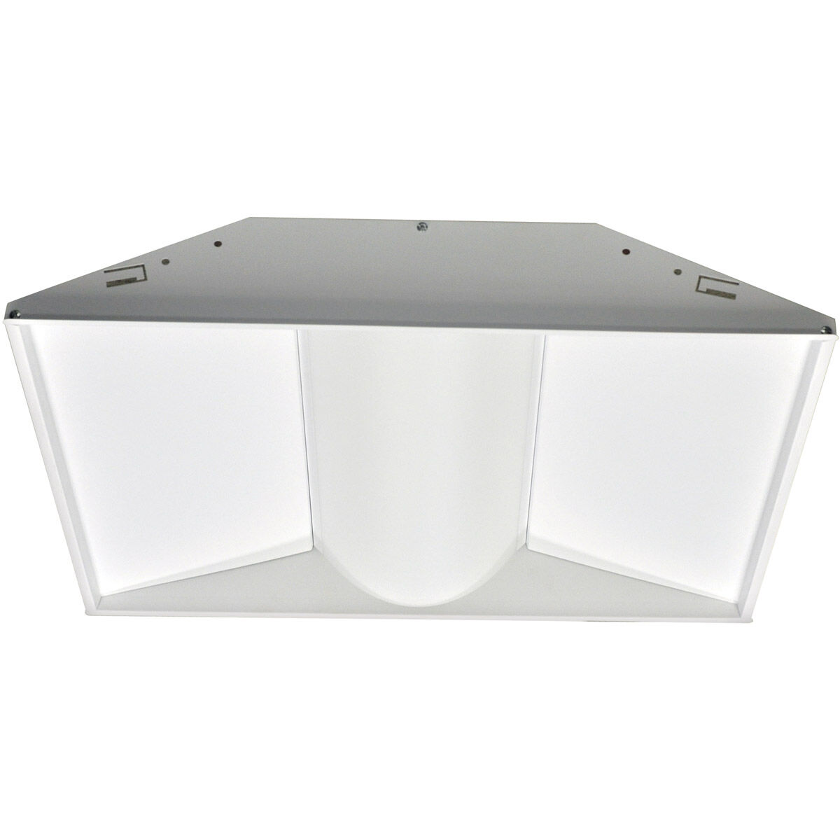 Center Basket 1 Light 23.75 inch White Troffer Ceiling Light in 3000K
