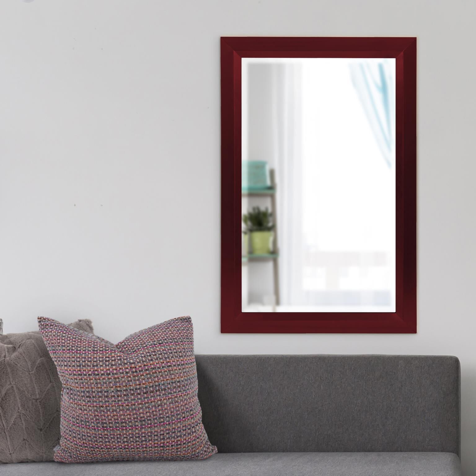 Avery 42 X 28 inch Burgundy Mirror