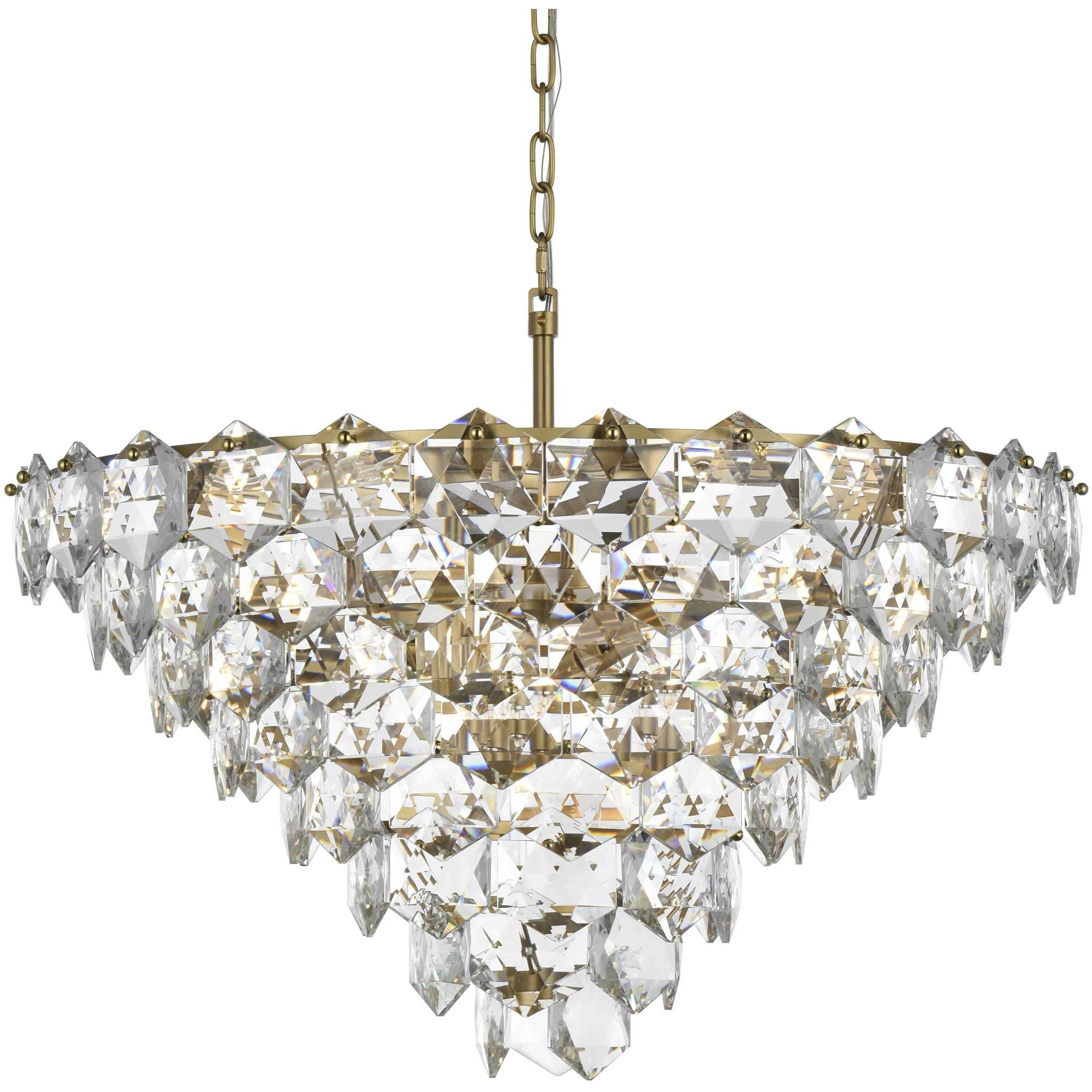 Adaline 15 Light 32 inch Satin Gold Chandelier Ceiling Light
