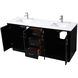 Hayes 72 X 22 X 35 inch Black Vanity Sink Set