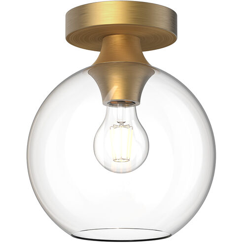 Alora Mood Castilla 1 Light 7.88 inch Aged Gold Flush Mount Ceiling Light in Clear