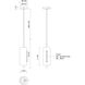 Hilo LED 4.75 inch Black Pendant Ceiling Light