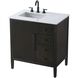 Blakely 32 X 34 inch Chocolate Oak Bathroom Vanity Cabinet