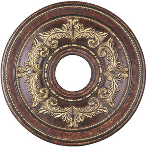 Versailles Verona Bronze with Aged Gold Leaf Accents Ceiling Medallion