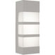 State LED 12.01 inch Textured Grey Outdoor Sconce in 12 in