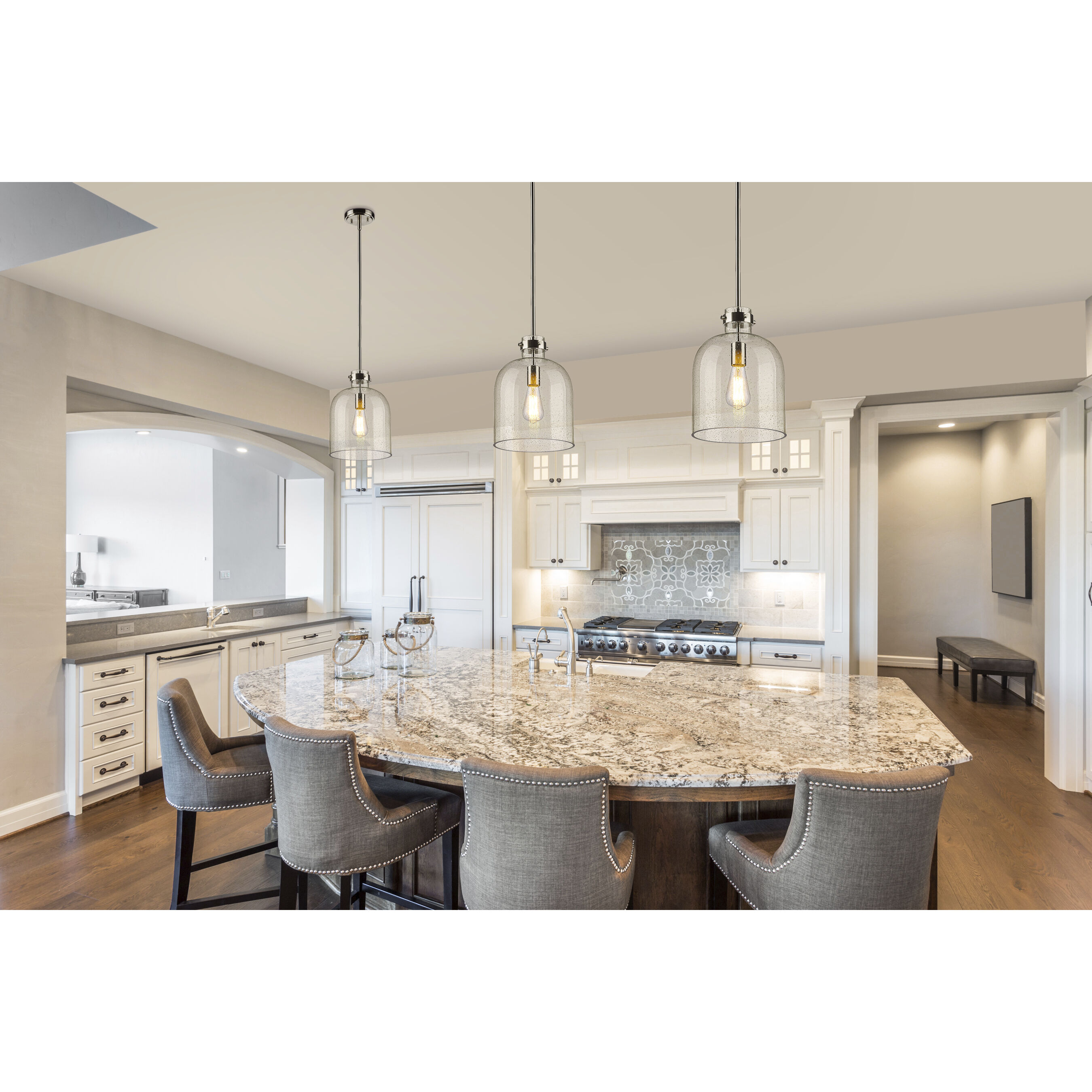 Pearson 1 Light 9.5 inch Brushed Nickel Pendant Ceiling Light