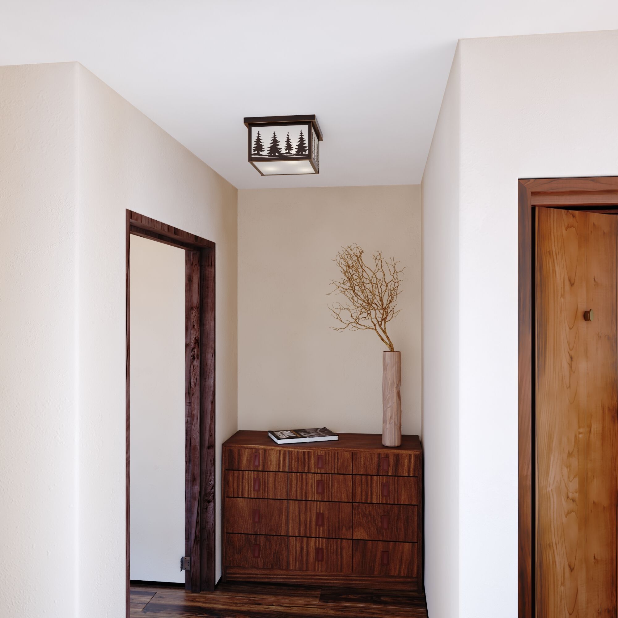 Yosemite LED 11.5 inch Burnished Bronze Outdoor Ceiling