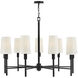 Fenwick 9 Light 42 inch Black Chandelier Ceiling Light