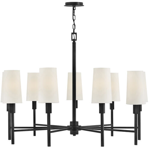 Fenwick 9 Light 42 inch Black Chandelier Ceiling Light