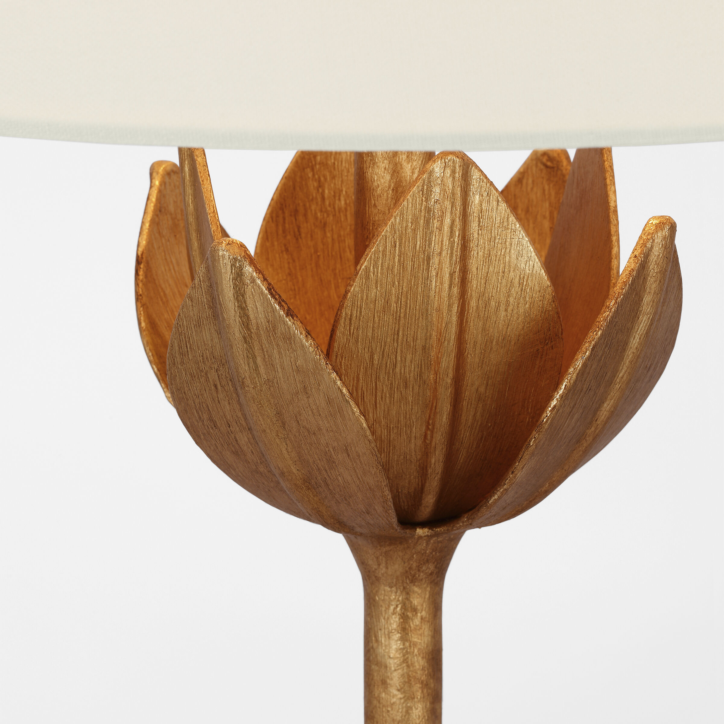 Julie Neill Alberto 32.25 inch 100 watt Antique Gold Leaf Table Lamp Portable Light, Large