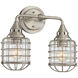 Connell 2 Light 15 inch Satin Nickel Bath Light Wall Light